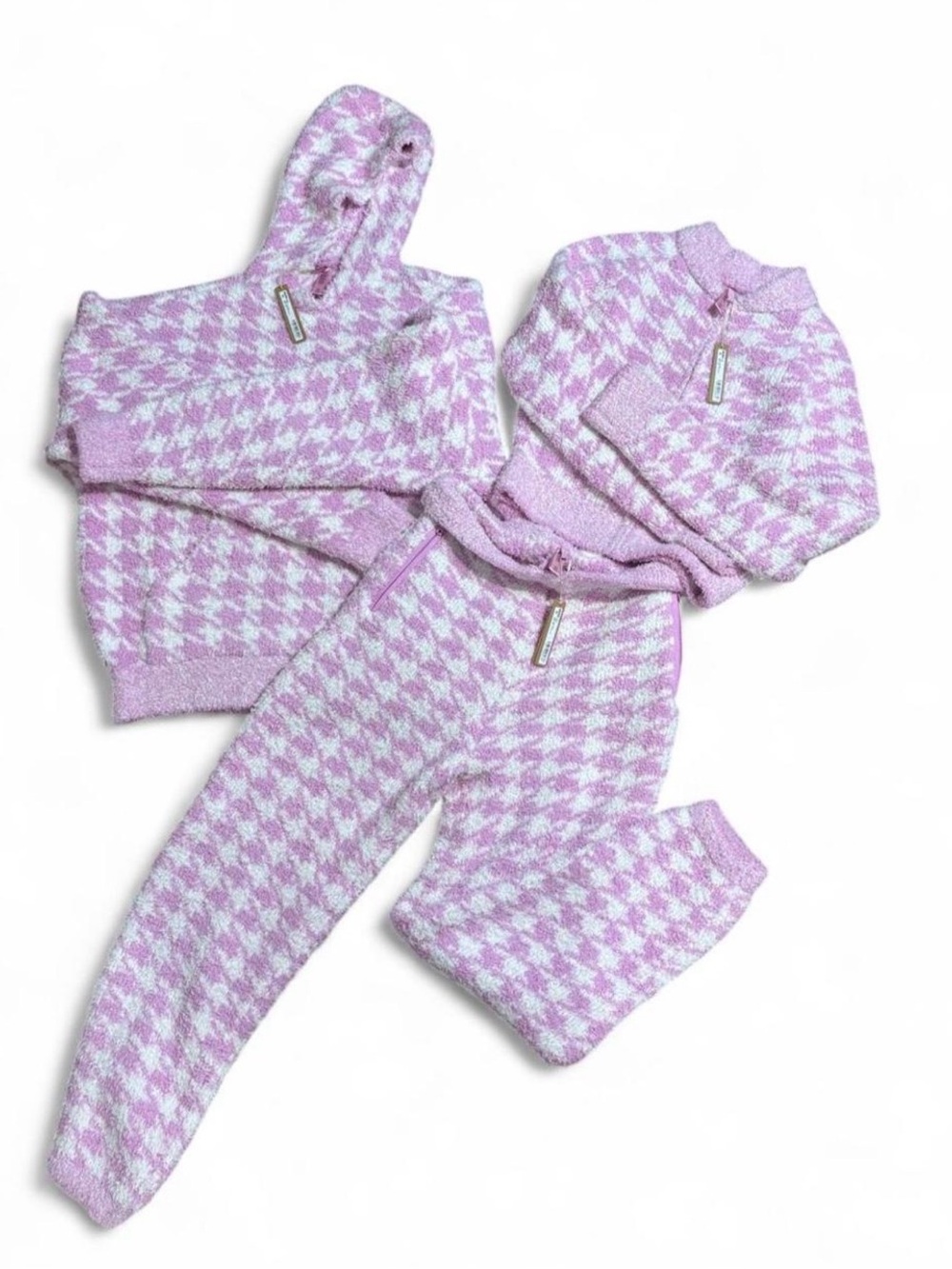 SKIMS Pink & White Cozy Pajama BUNDLE